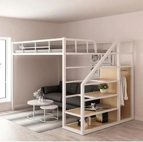 Space-Saving Loft Bed Frames with Stairs