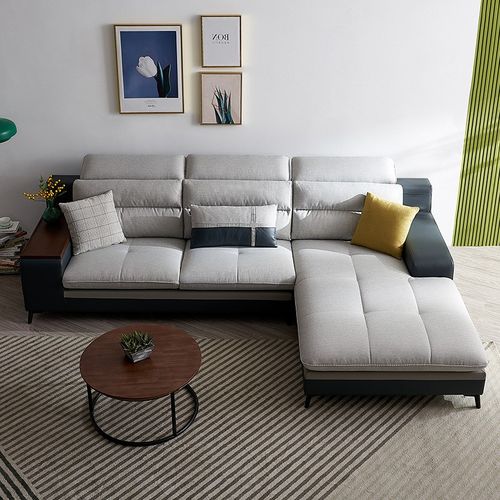 Affordable L-shaped sectional sofas for small modern urban apartments