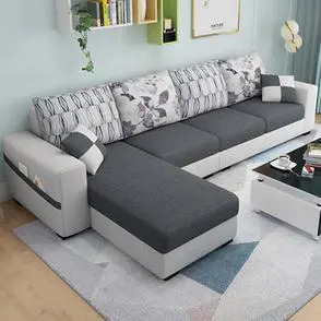 Affordable L-shaped sectional sofas for small modern urban apartments