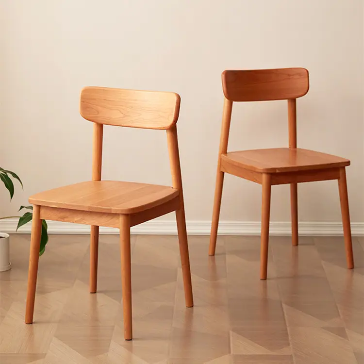 Affordable Minimalist Wooden Dining Chairs Designed for Small Homes