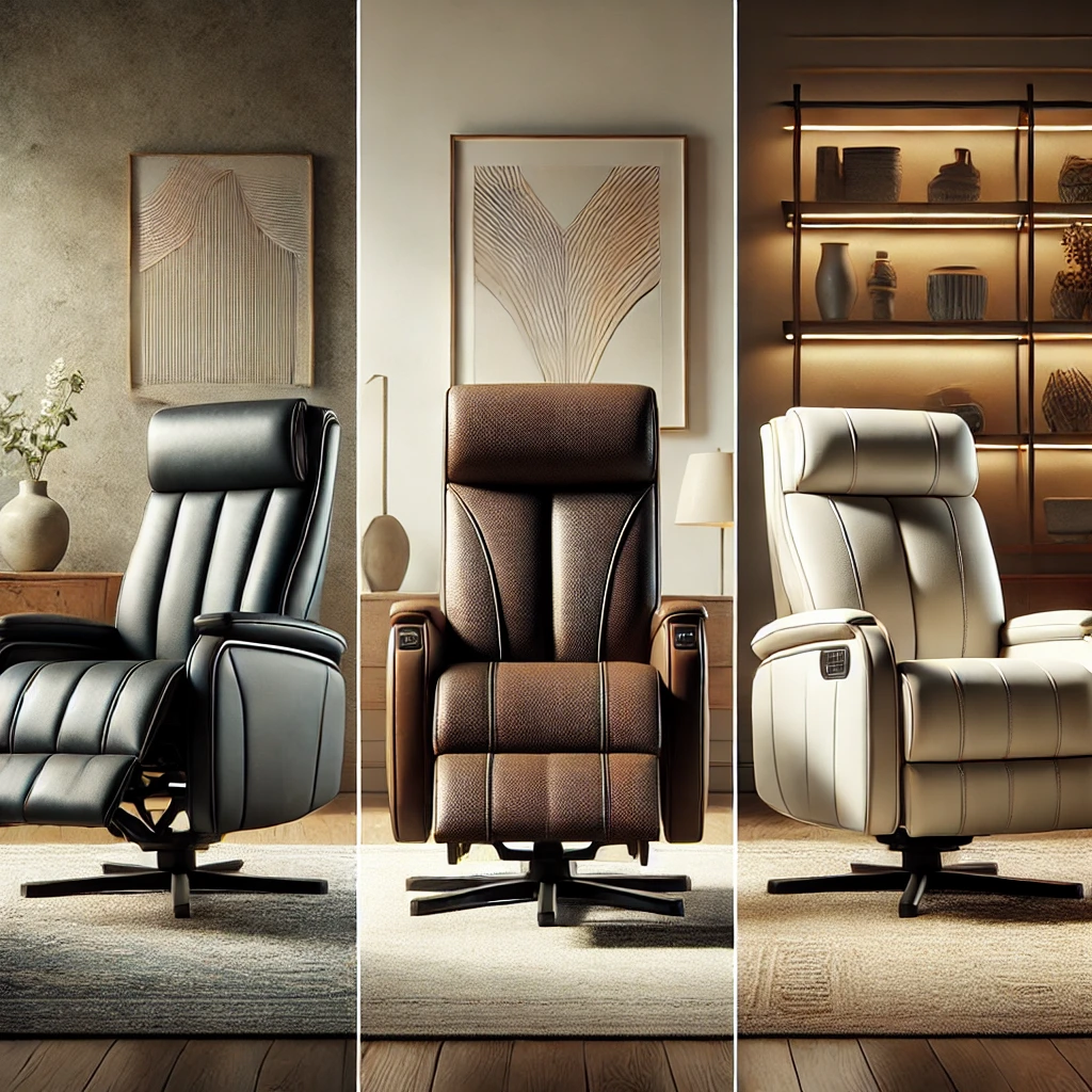 op-Rated Ergonomic Leather Recliners for Back Support